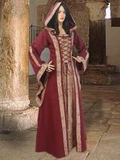 Ladies Medieval Renaissance Costume And Headdress Size 12 - 14